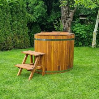 Ochadzovacia kaďa Dvojka- hnedá (orech) Farba: Hnedá- teak