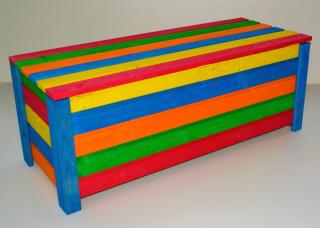 Úložný box na hračky 120cm Farba: Viacfarebná