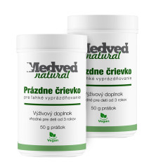 2x Medveď Prázdne črievko po 50g (100 g spolu)