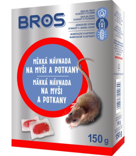 BROS mäkká návnada na myši a potkany 150g