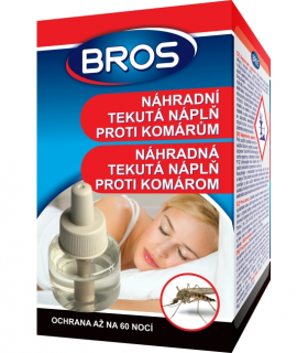 BROS náhradná tekutá náplň proti komárom do elektrického odparovača 40ml