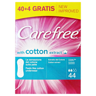 Carefree Slipové vložky bez parfumácie pre ženy 40+4