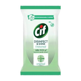 CIF Disinfect & Shine univerzálne dezinfekčné utierky 36 ks