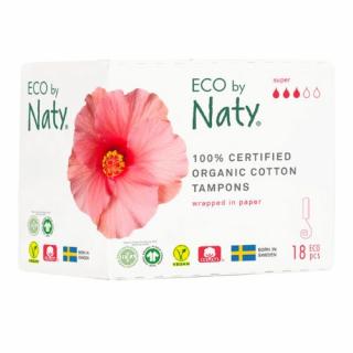 Dámské tampóny ECO by Naty - super 18ks