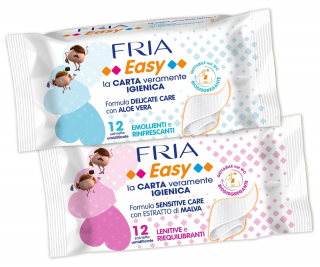 Fria vlhčený toaletný papier 12 kusov – Malva (slez lesný)