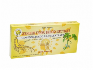 Harbin Yekong Ženšenový extrakt s ginkgom biloba 10 x 10 ml