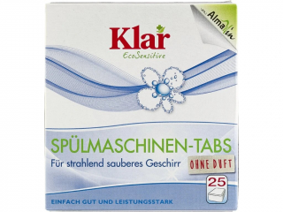 KLAR Tablety do umývačky riadu 25 ks