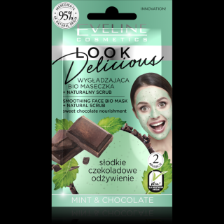 Look Delicious vyhladzujúca BIO maska s prírodným pílingom - Mäta & Čokoláda