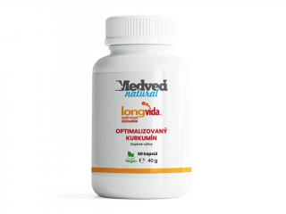 Medveď natural LongVida® optimalizovaný kurkumín 60 kapsúl