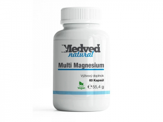 Medveď natural Magnesium multi 60 kapsúl