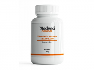 Medveď natural Vitamín C z extraktu z CAMU CAMU 60 kapsúl