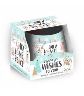 Santo Candles Merry Christmas 100g warm wishes SAS 8026