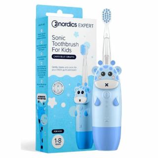 Sonická detská zubná kefka Modrá žirafa 1-8 rokov Nordics Oral Care