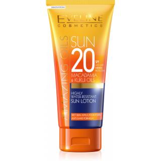 Sun Amazing Oils - Vysoko vodeodolné mlieko na opaľovanie SPF 20