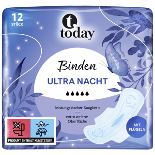 Today vložky ultra Night – 12 kusov