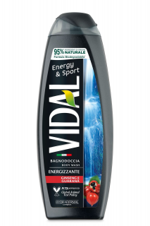 Vidal sprchovací gél a šampón pre mužov 500ml – Energy & Sport