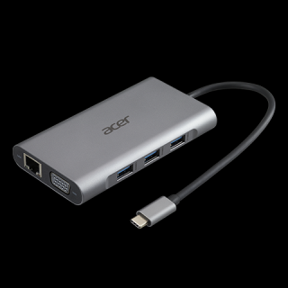 ACER USB-C Dongle, Dokovacia stanica 10v1 (HP.DSCAB.002)