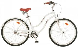 26  Dámsky retro bicykel BEACH CRUISER 1-rýchlostný biela (Dámsky retro bicykel bez prehadzovačky)