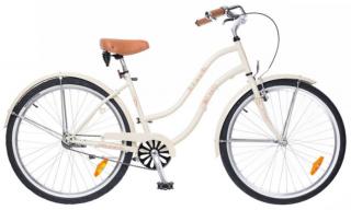 26  Dámsky retro bicykel BEACH CRUISER 1-rýchlostný krémová (Dámsky retro bicykel bez prehadzovačky)