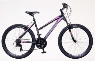 26  Horský bicykel Mistral čierna-sivá-pink (Dámsky horský bicykel)