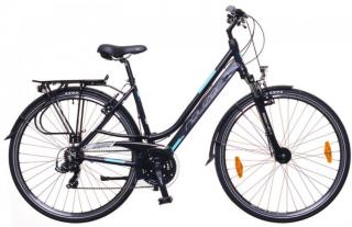 28&quot; trekingový bicykel dámsky Ravenna 200 24 SPD čierna matná