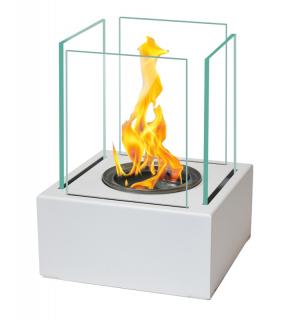 Biokrb na stôl FLAME BIELY