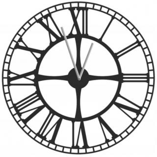 Kovové hodiny na stenu Clinic 40 cm (Moderné nástenné hodiny s rímskymi číslami)