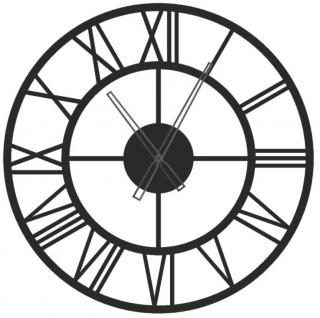 Kovové hodiny na stenu Rím 60 cm (Moderné nástenné hodiny s rímskymi číslami)
