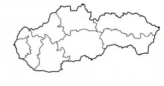 Mapa Slovenska na stenu 100 cm (Dekorácie z kovu - nástenné mapy)