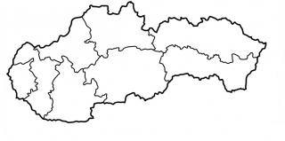 Mapa Slovenska na stenu 150 cm (Dekorácie z kovu - nástenné mapy)