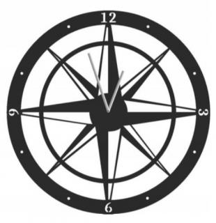 Moderné hodiny na stenu Compass 50 cm (Dizajnové hodiny na stenu v 4 farbách)