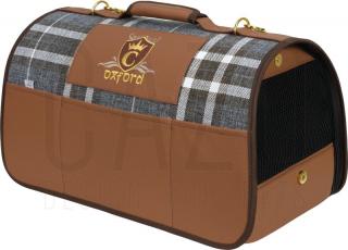 Prepravná taška pre mačky a psov Oxford 50×27×26 cm (Luxusná cestovná látková prepravka pre mačku alebo malého psa)