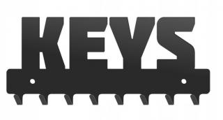Vešiak na kľúče KEYS (Moderný vešiak na kľúče vrátane montážnej sady s krytkami)