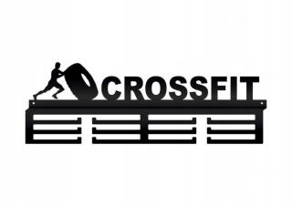 Vešiak na medaily CROSSFIT (Originálny kovový vešiak na medaily pre šport: crossfit)