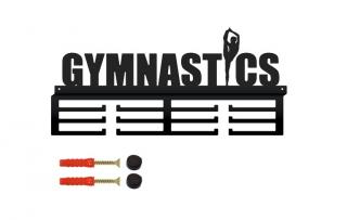 Vešiak na medaily GYMNASTICS (Originálny kovový vešiak na medaily pre šport: gymnastika)