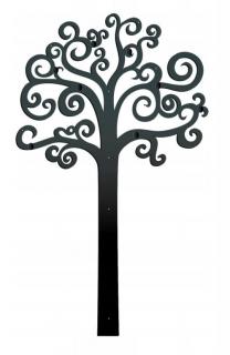 Vešiak na stenu strom života 170 (Dizajnový kovový vešiak v tvare stromu vrátane montážnej sady s krytkami)