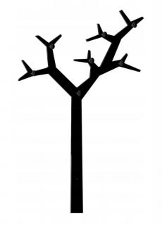 Vešiak strom 100 (Kovový dizajnový vešiak v tvare stromu vrátane montážnej sady s krytkami)
