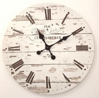 Vintage nástenné hodiny Becker, priemer 60 cm (Dizajnové hodiny na stenu s rímskymi číslami)