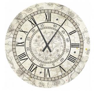 Vintage nástenné hodiny Soft, priemer 80 cm (Dizajnové hodiny na stenu)
