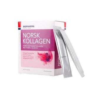 3+1 zadarmo Norsk Kollagen - hydrolyzovaný morský kolagén s vitamínom C a biotinom Biopharma - 25x5g
