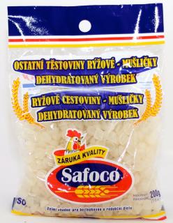 Bezlepkové ryžové mušličky 200g Safoco
