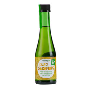 BIO Olej sezamový, lisovaný za studena 200ml Country Life