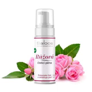 BIO Ružová čistiaca pena, 150ml Saloos