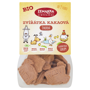 BIO Špaldové zvieratká kakaové 100g Biopekárna Zemanka