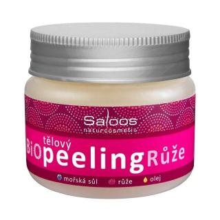 BIO telový peeling Ruža, 140ml Saloos