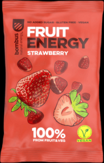 BOMBUS FRUIT ENERGY - Jahoda gummies 35g