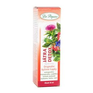 Bylinné kvapky Pečeň detox 50ml Dr.Popov