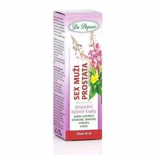Bylinné kvapky Prostata - sex muži 50ml Dr.Popov