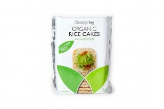 Celozrnné ryžové chlebíčky z hnedej ryže bez lepku BIO bez pridanej soli VEGAN 130g Clearspring