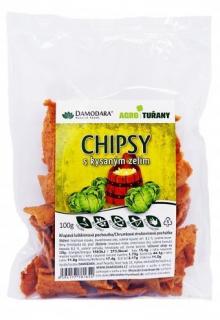 Chipsy Hrachové s kyslou kapustou 100g Damodara